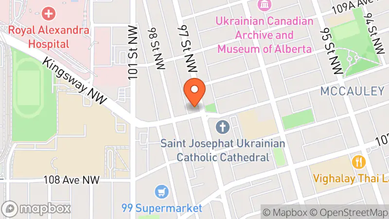 Map showing location of 107 Loan Centre