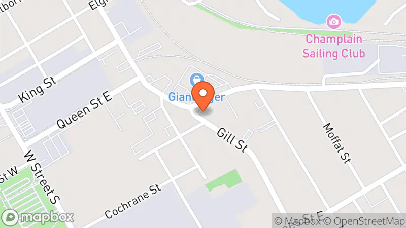 Map showing location of 2nd Chance Thrift Store