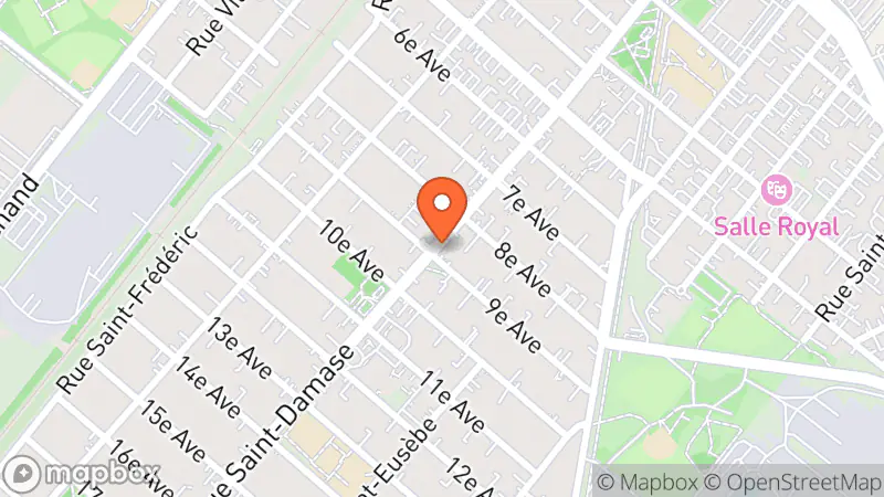 Map showing location of Accommodation St-Damase