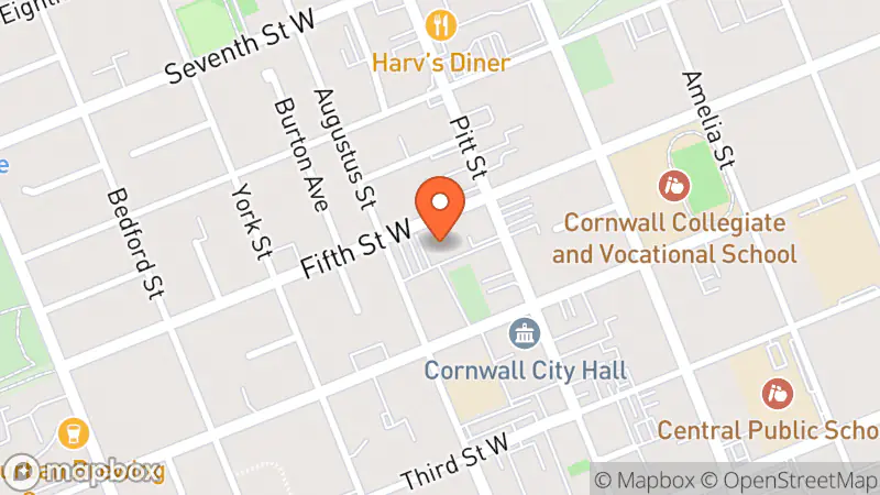 Map showing location of Agape Centre