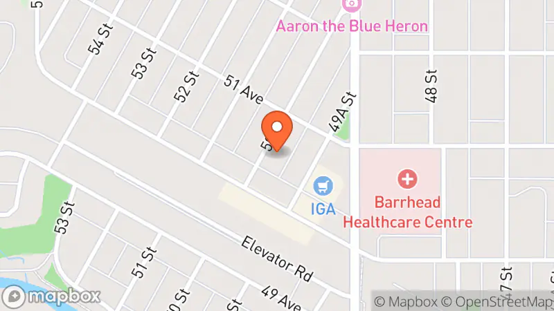 Map showing location of Alice's Attic & Imaginarium