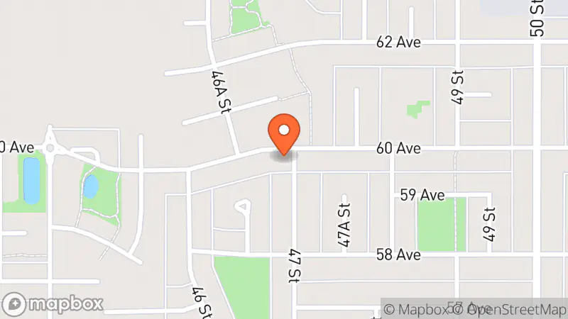 Map showing location of All Season Secondhand Store