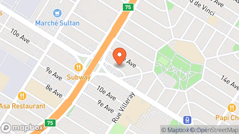 Map showing location of ALSM Brocanteurs