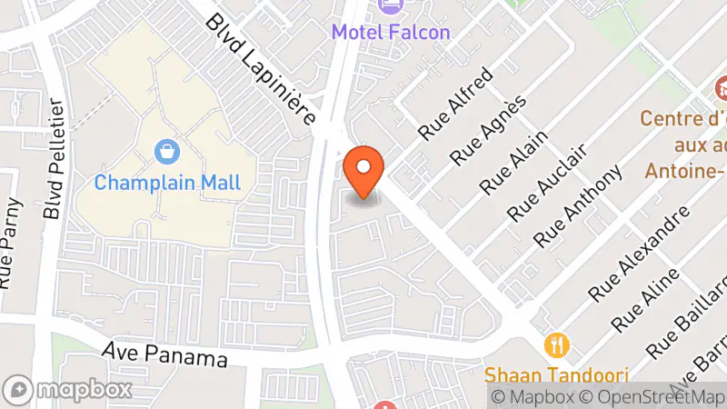 Map showing location of Amazon returns