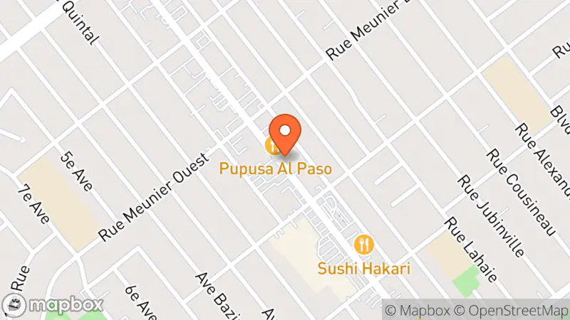 Map showing location of Ameublement Appareils-O-Tech