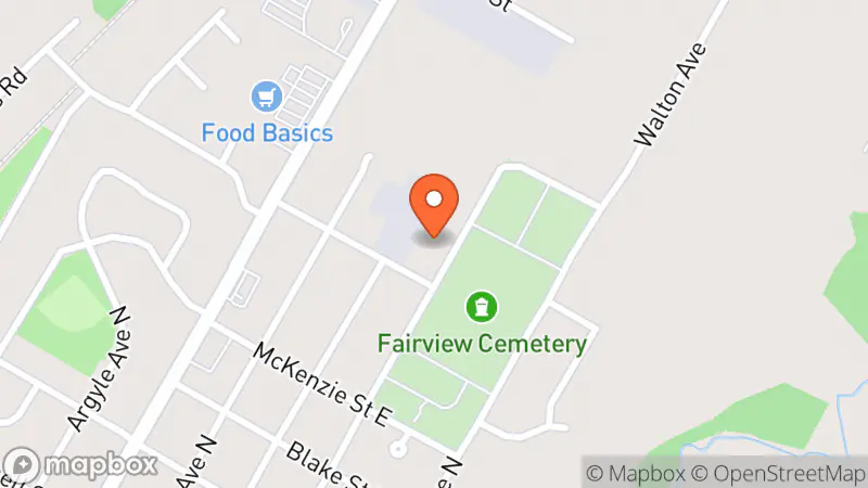 Map showing location of Angie's Thiz N That