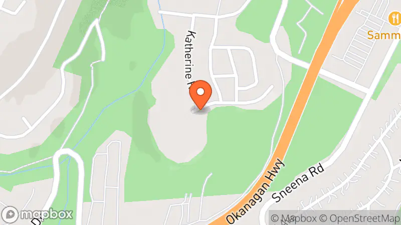 Map showing location of Baby Thrift Kelowna