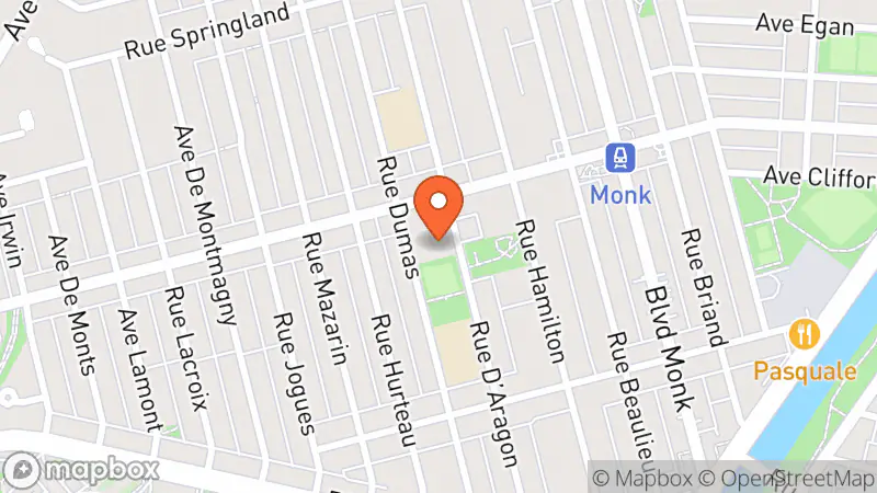 Map showing location of Bazar Saint-Jean de Matha