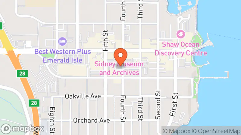 Map showing location of Beacon Community Services - Thrift on Fourth