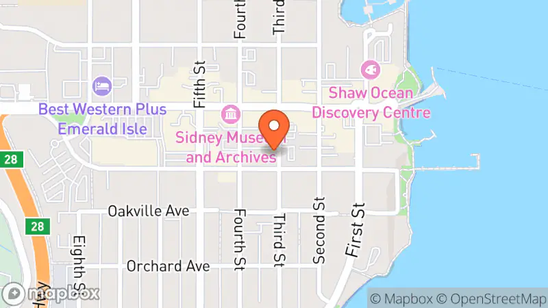 Map showing location of Beacon Community Services - Thrift Shop