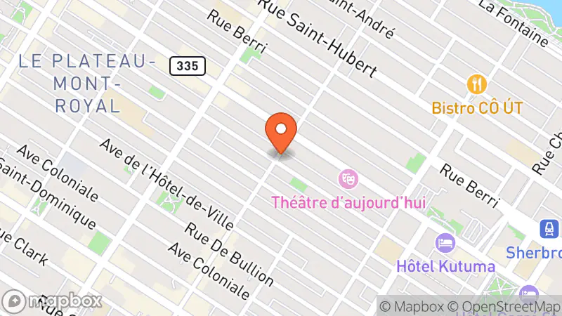 Map showing location of Bee's Knees Seconde Main