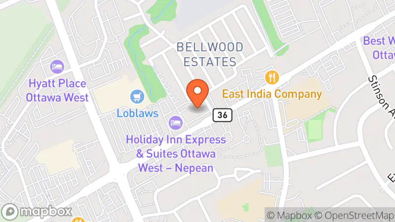 Map showing location of Bella Women's Consignment Boutique