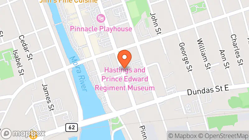 Map showing location of Belleville General Hospital Opportunity Shop