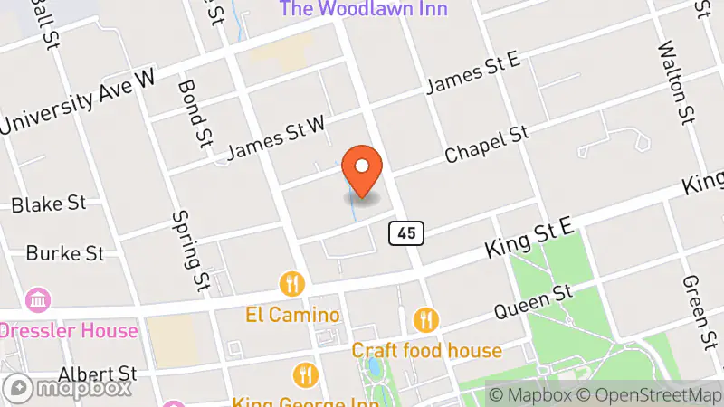 Map showing location of Beyond The Blue Box