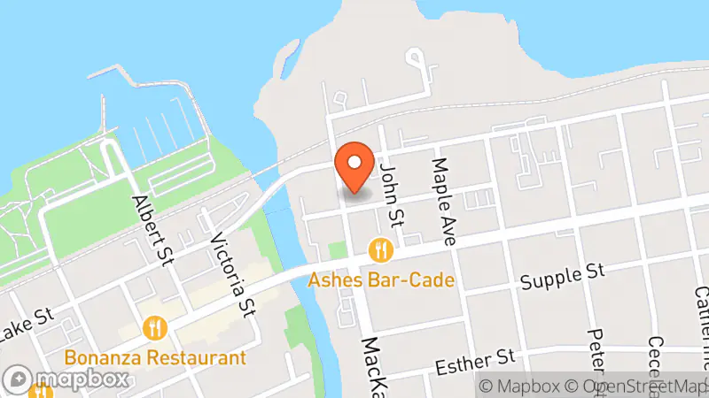 Map showing location of BFM Thrift Store Pembroke