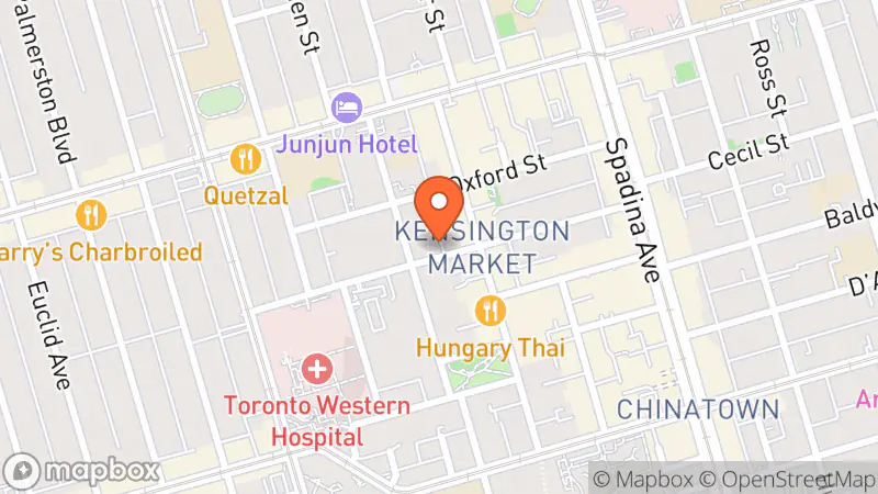 Map showing location of Boho Chachkies