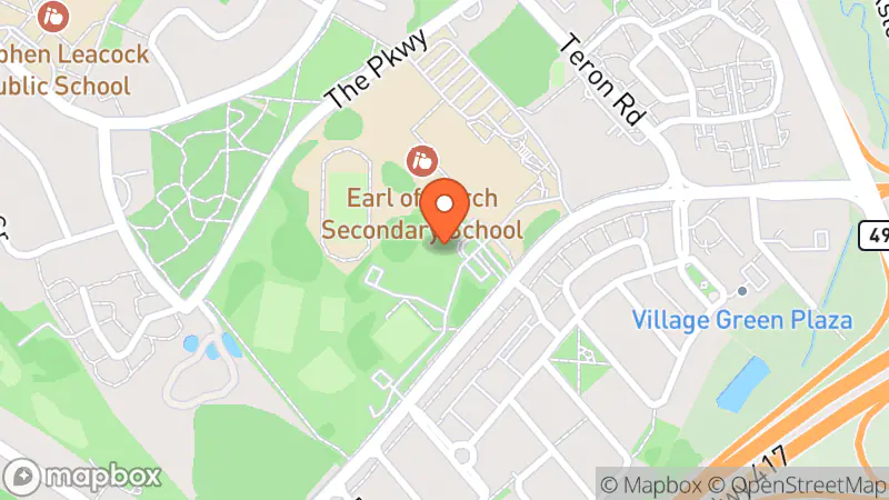 Map showing location of Bookends