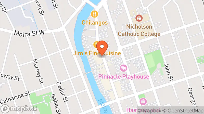 Map showing location of Boretski Gallery