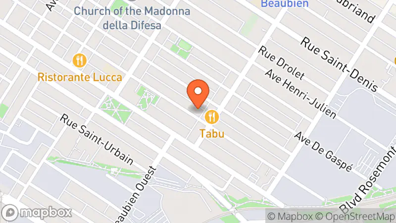 Map showing location of Boîte à livres