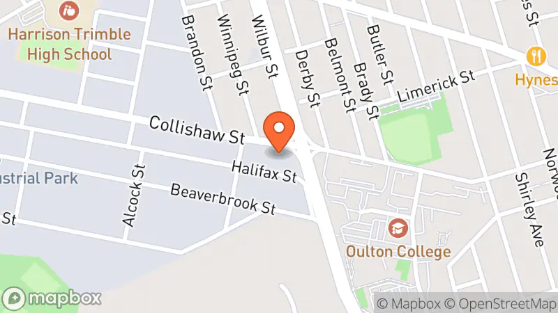 Map showing location of Boutique Hospice Shoppe