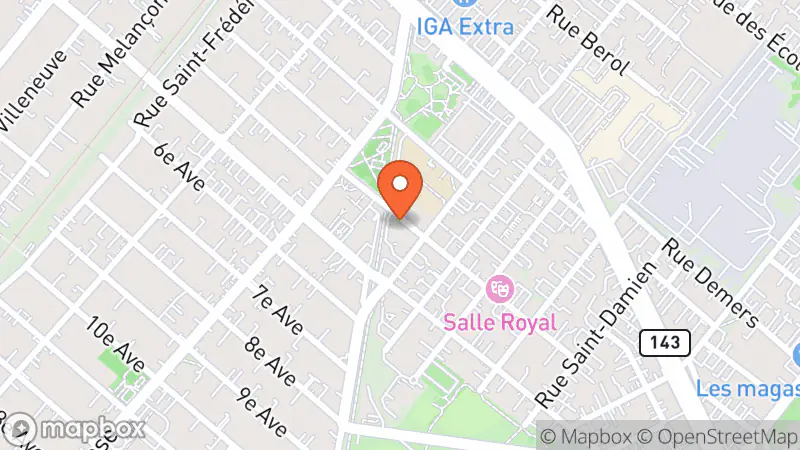 Map showing location of Boutique La Coccinelle Friperie