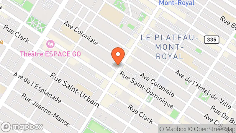 Map showing location of Boutique Le 63