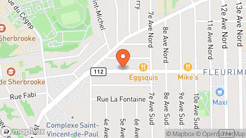 Map showing location of Boutique Livres et Trésors