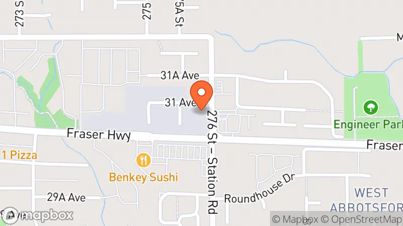 Map showing location of Buddy with a thrift store