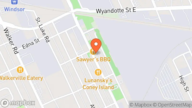 Map showing location of Bunch