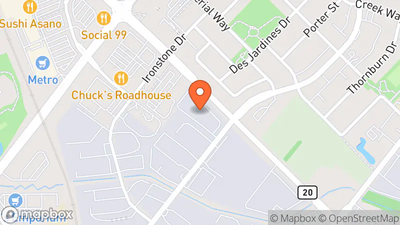 Map showing location of Burlington ReStore