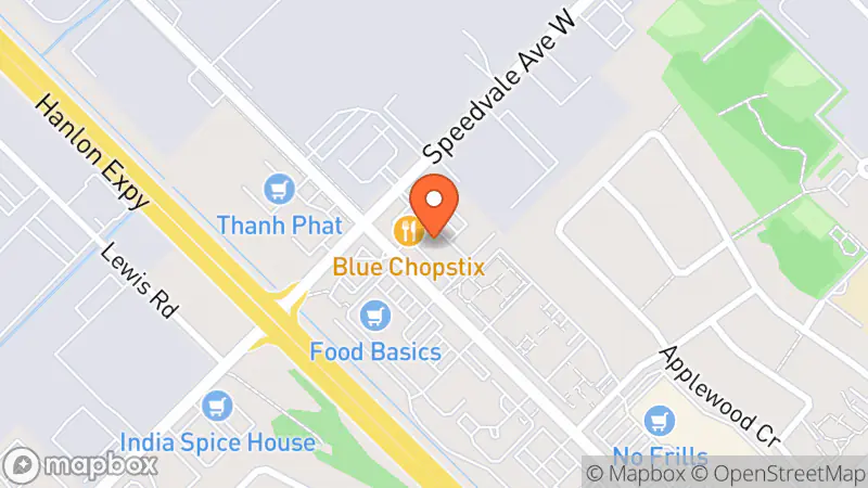 Map showing location of Butcher Shop & Grocers Guelph