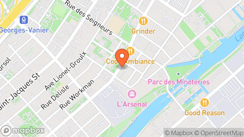 Map showing location of Cafe Gotsoul