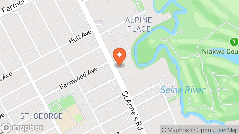 Map showing location of Canadian Goodwill Industries