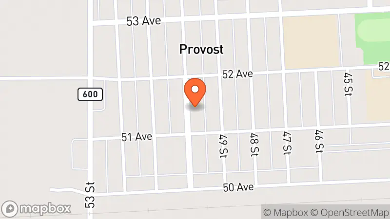 Map showing location of Candy Cane Lane