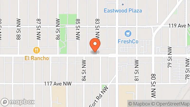 Map showing location of Cash Box Pawn Shop