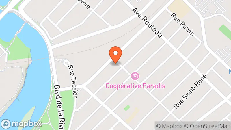 Map showing location of Centre D'Entraide De Rimouski (Magasin)