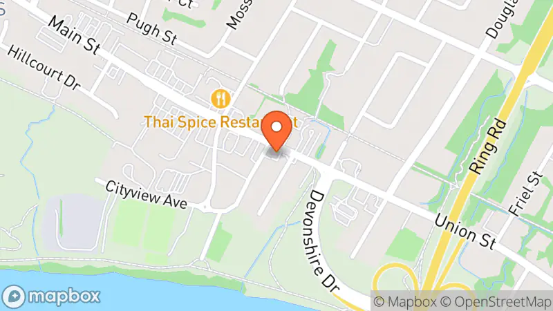 Map showing location of Chase Benjamin Antiques