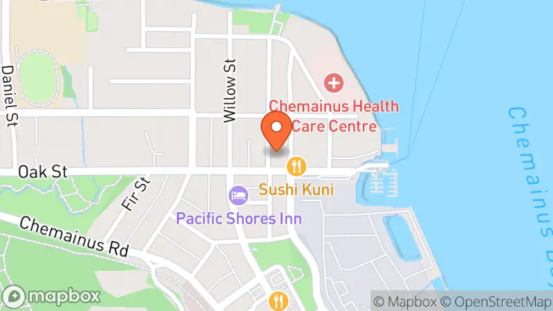 Map showing location of Chemainus Thrift Shop Health Care Auxiliary