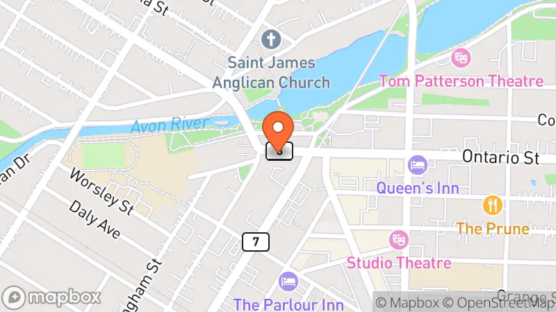 Map showing location of Closet Collective