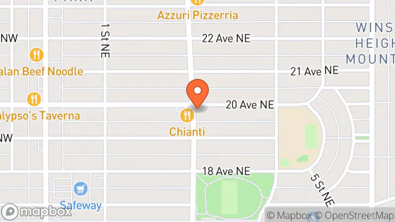 Map showing location of Clothes Up & Personal Plus Fashions Inc