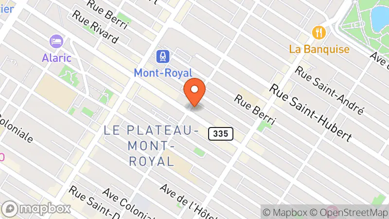 Map showing location of Club 777 Vintage