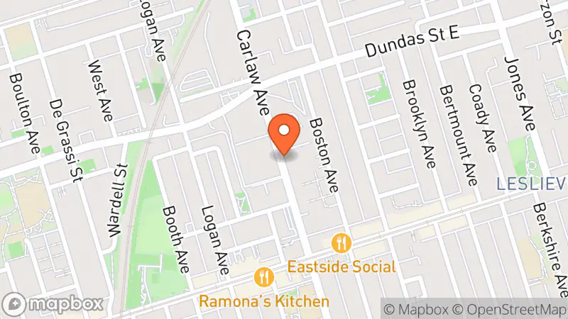 Map showing location of Coffee and Clothing