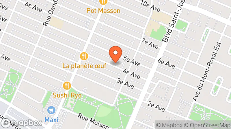 Map showing location of Collection Normand Leduc