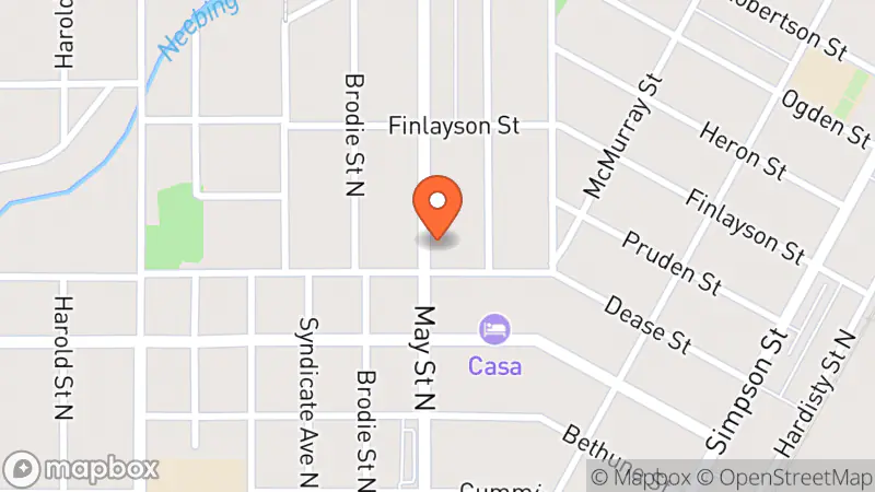 Map showing location of Community Clothing Assistance