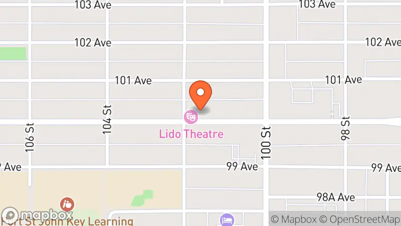Map showing location of Community Friendly Thrift Shop