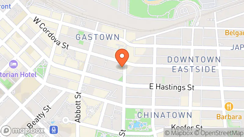 Map showing location of Community Thrift & Vintage FROCK SHOPPE