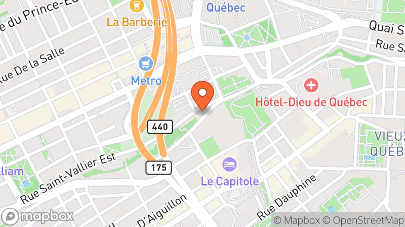 Map showing location of Comptoir Emmaus