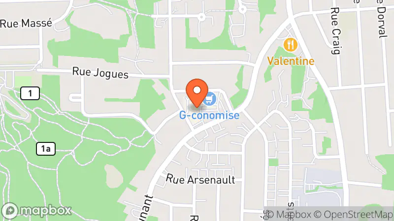 Map showing location of Comptoir familial de Sherbrooke - Installation Dunant