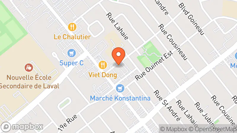 Map showing location of Comptoir Saint-Vincent de paul