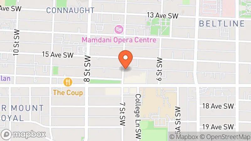 Map showing location of Corner Luxe Consignment